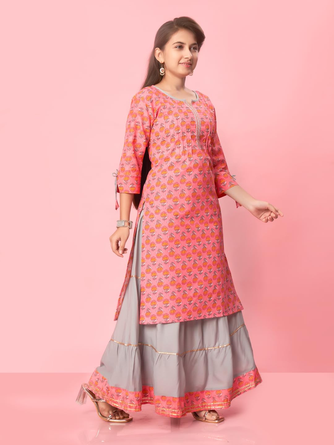 Aarika Girls Kurti Skirt Set