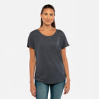 Ladies Triblend Dolman T-Shirt - INDIgO - 3XL(D0102H7NR6T)