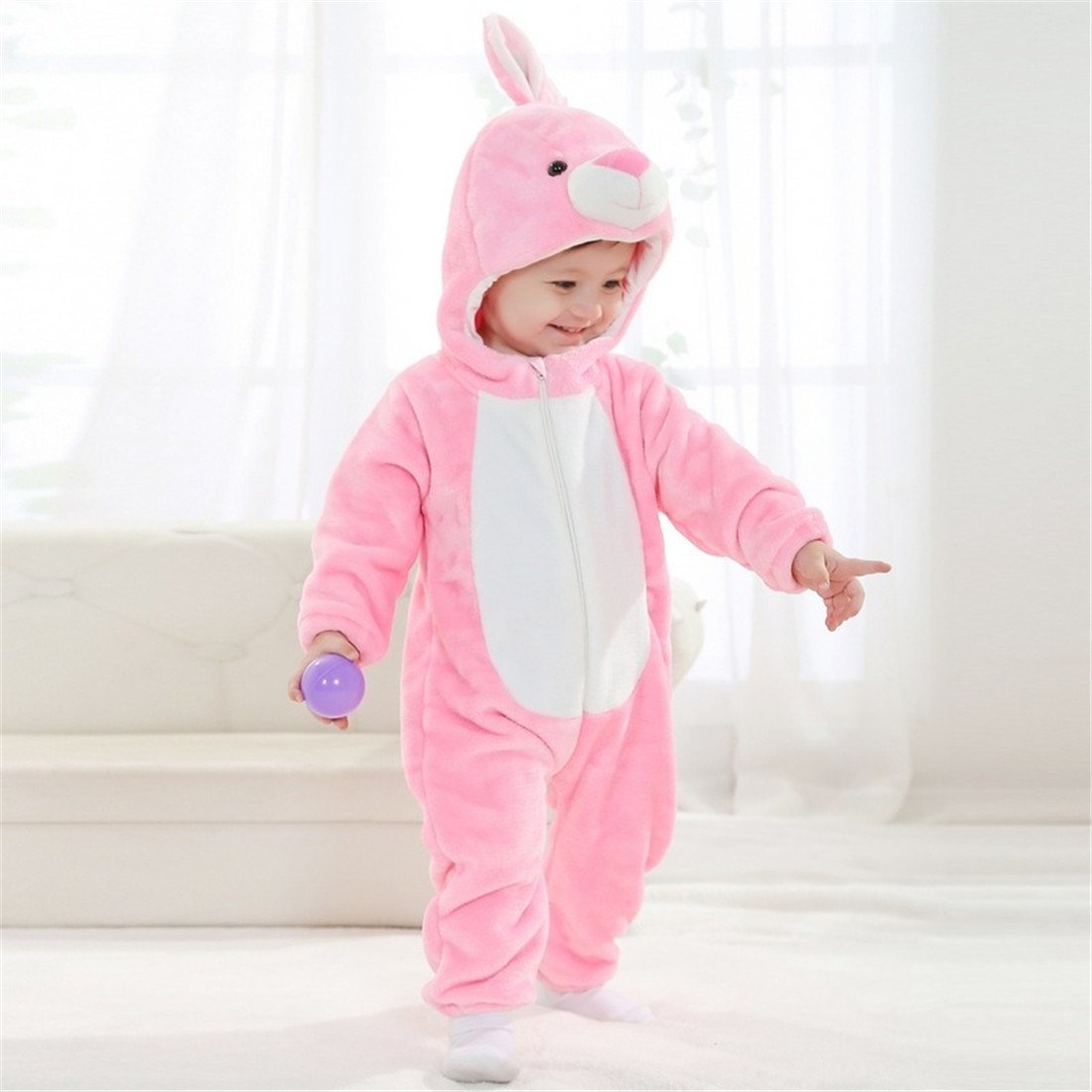 QZERPLAY Unisex Children Panda Halloween Costumes Cartoon Outfit Romper