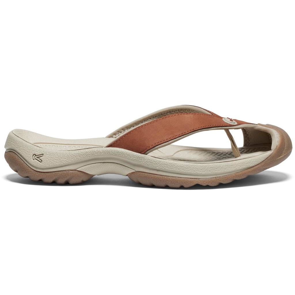 KEEN Women's Waimea H2 Toe Protecting Flip-Flops, Sorrel Horse/Plaza Taupe, 8.5