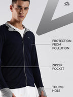 ADRO Sunscreen Jacket for Men UV Sun Advanced Protection Running Jackets For Men Biker Jackets with Zipper Sports jacket for men