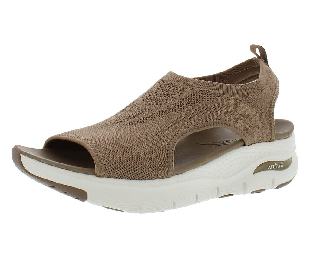 Skechers Women's Arch FIT-City Catch, Mocha, 9