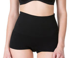 Zivame Tummy Control Midwaist Boyshort for Women - Black