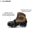 Hillsound Trail Crampon I Ice Cleat Traction System for Beginner & Experienced Winter Trail Hiking, Black, Medium
