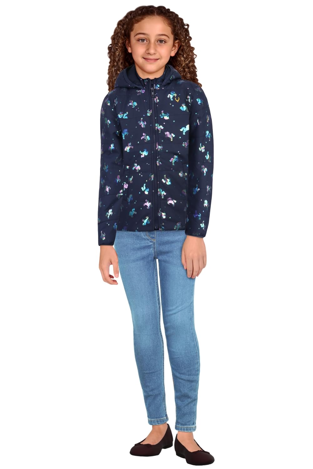 Allen Solly Girls Regular Fit Printed Jacket