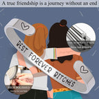 Btysun Friendship Bracelets Friend Christmas Gifts for Friends Cuff Bracelets for Women Xmas Gift Female Sister Coworker