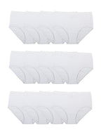 Fruit of the Loom womens Tag Free Cotton Panties (Regular & Plus Size) Briefs, Brief - 12 Pack White, 5 US
