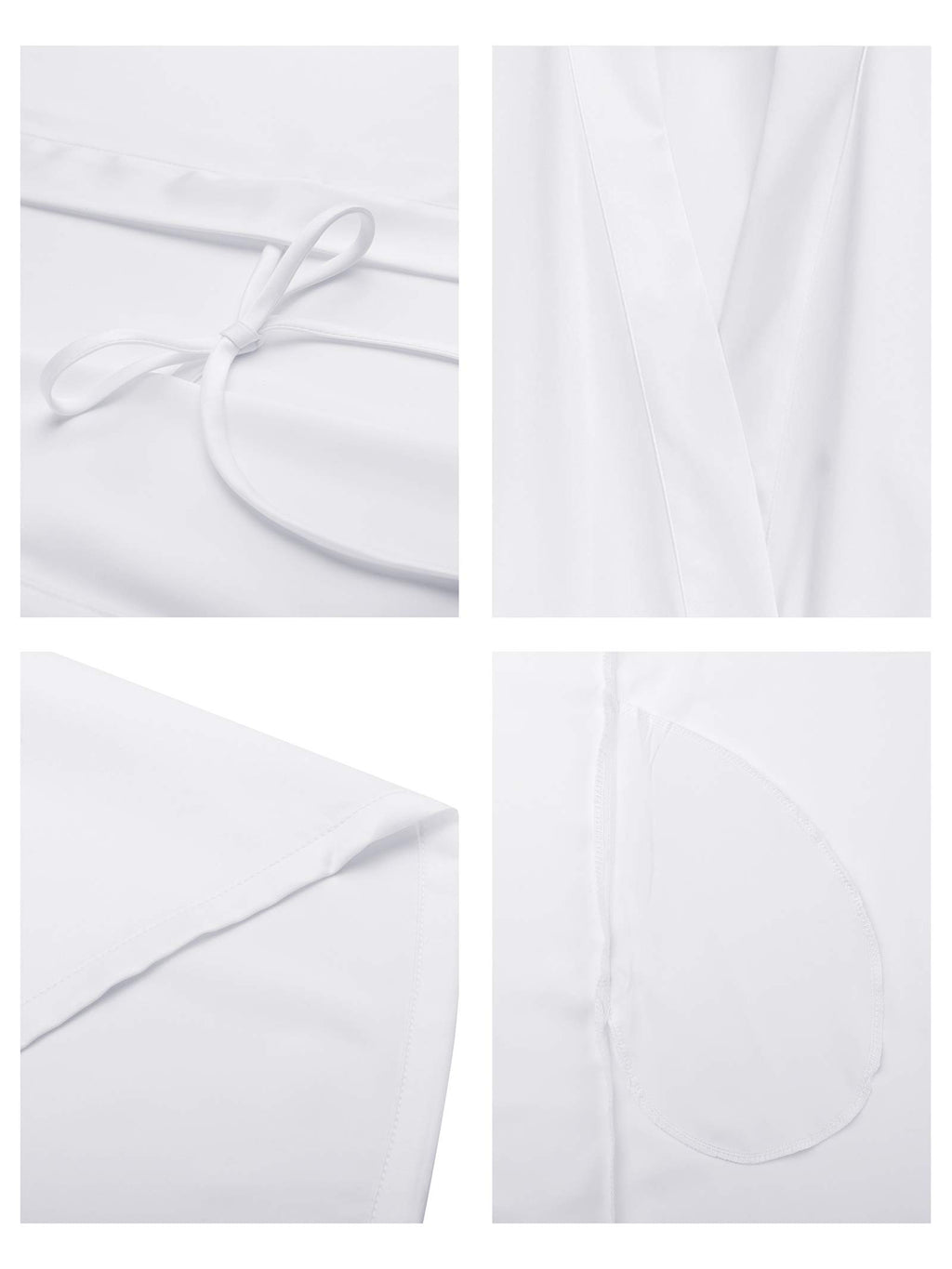 SIORO Women's Satin Robe Lace Silk Kimono Robes Short for Bridesmaid Wedding Party Nightgown, Small~X-Large