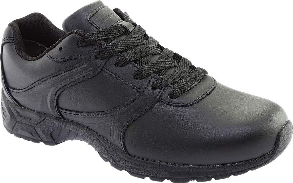 Genuine Grip 130-7M Womens Slip-Resistant Leather Work Shoe  Black - Size 7