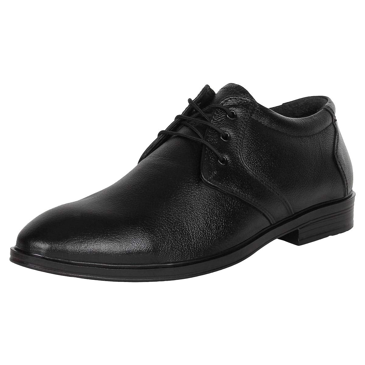 SeeandWear Leather Laceup Formal Shoes for Men Black 6