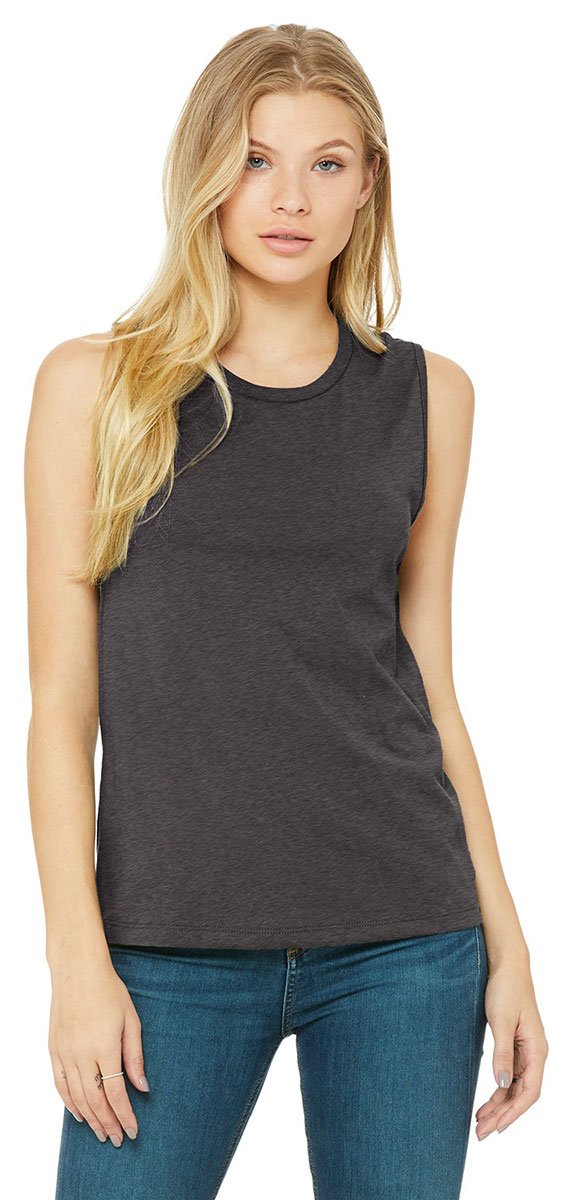 Ladies Jersey Muscle Tank - WHITE - S(D0102H7W71J)