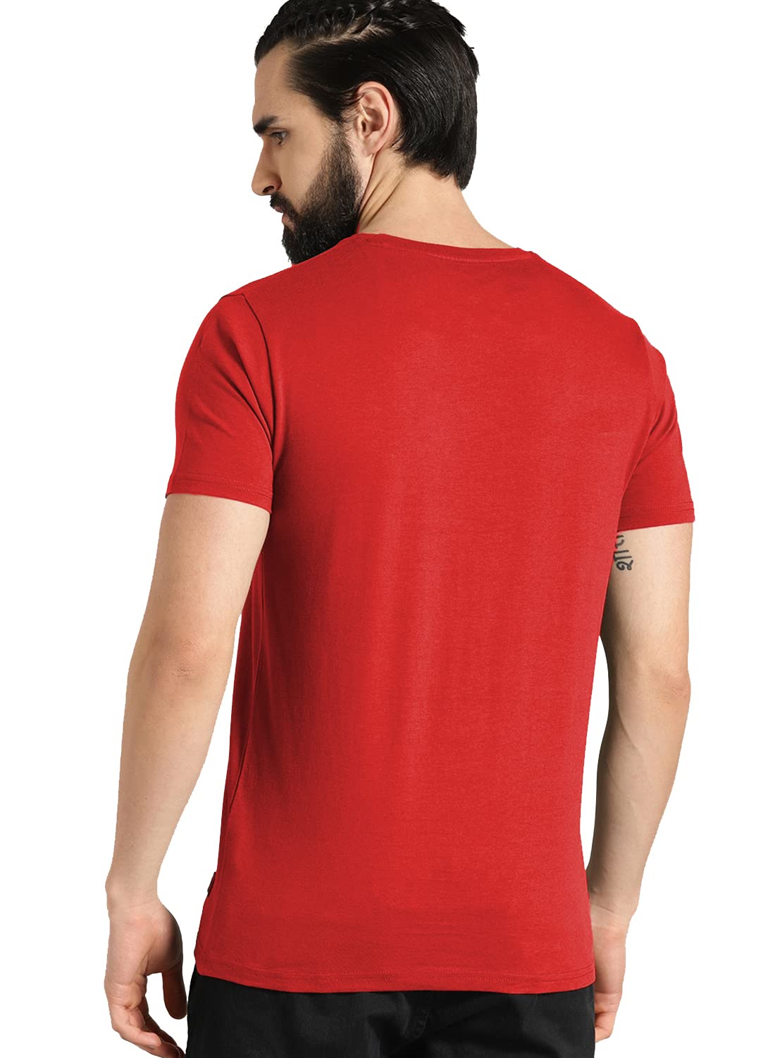 Adro Die With Memories Not With Dreams Mens Printed T-Shirt (Xl, Red)