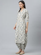 Libas WomenS Cotton Kurta Sets (6919_White