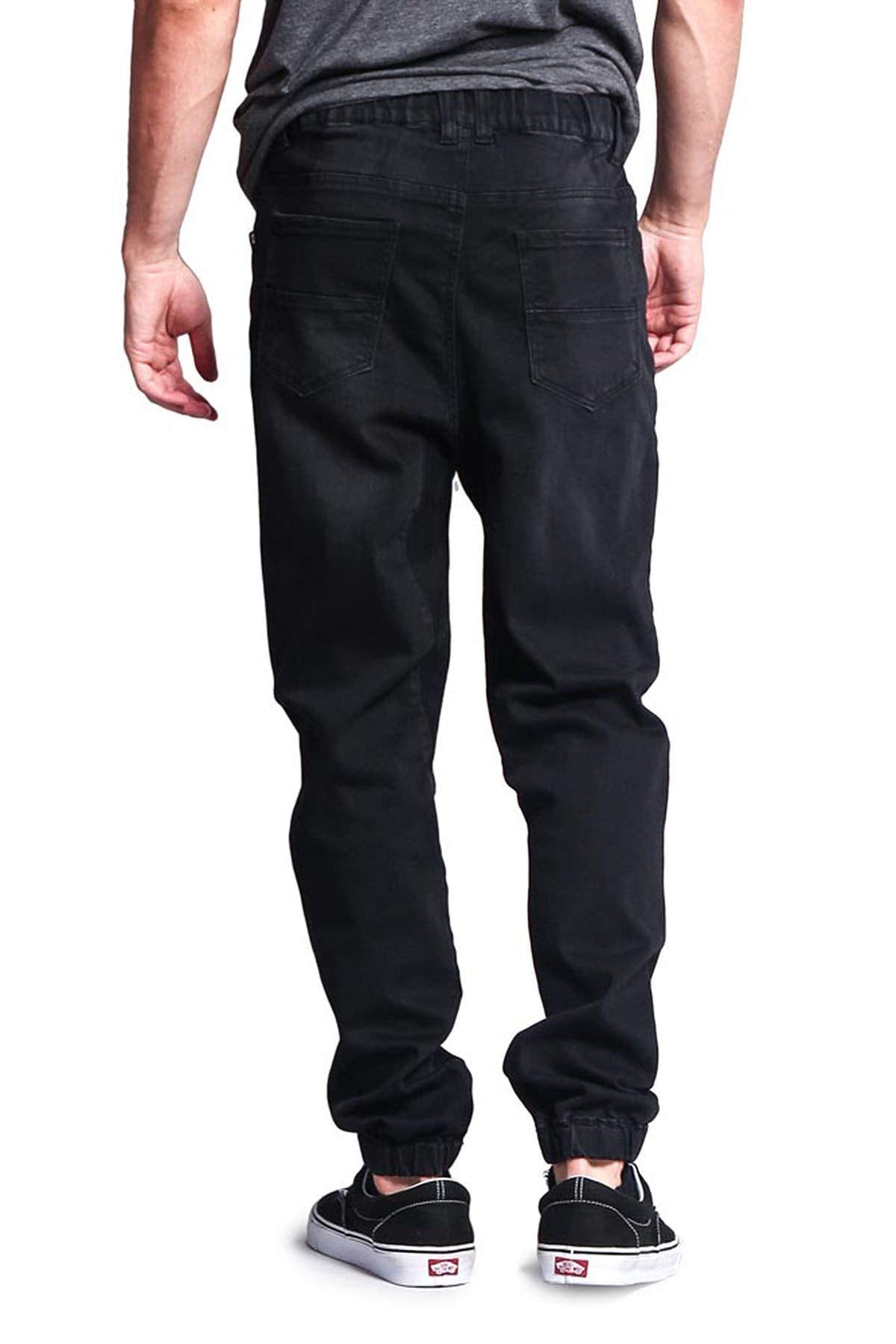 Victorious Men's Joggers Twill Pants JG804 - Black - 4X-Large