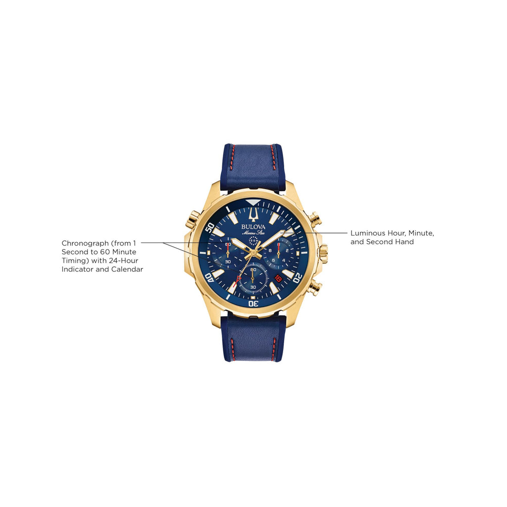 Bulova Marine Star - 97B168 Blue One Size