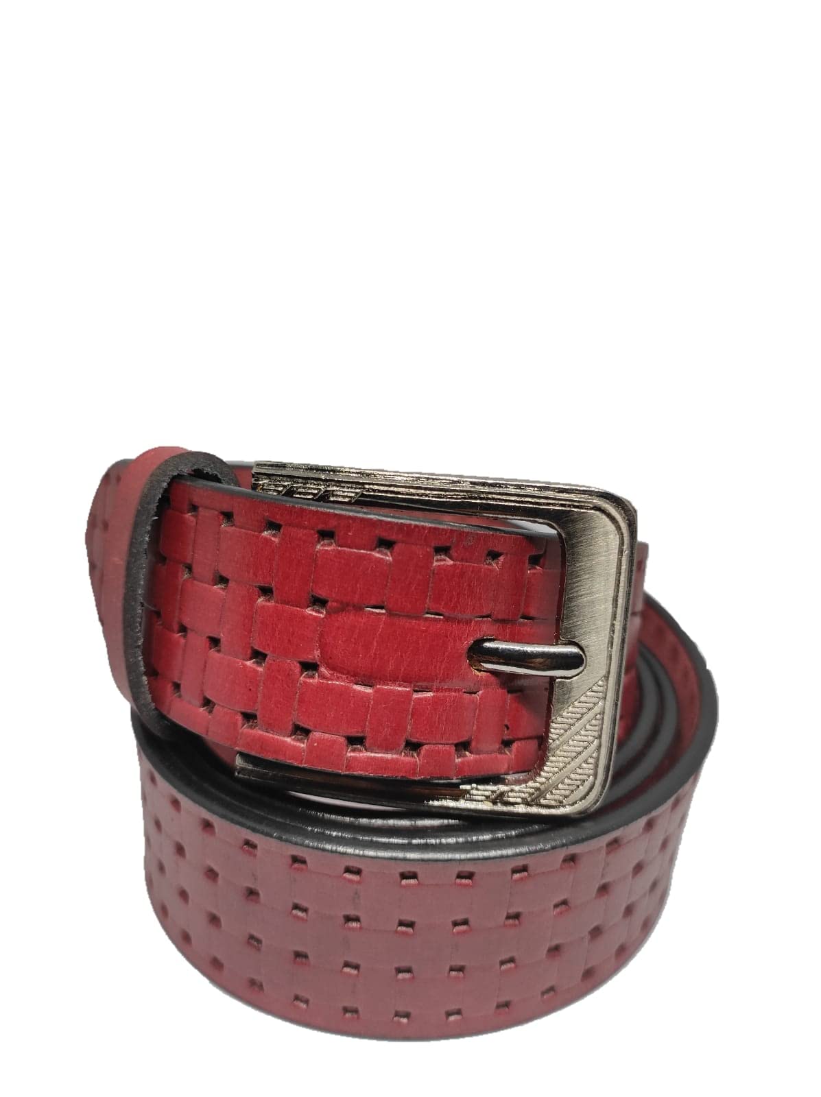 Mahdiya MenS Leather Belt Fit Causal Look | Genuine Leather | Buckle Durable Heavy Duty |Suits, Jeans, Uniform |Size Fit 3840 38-40-42