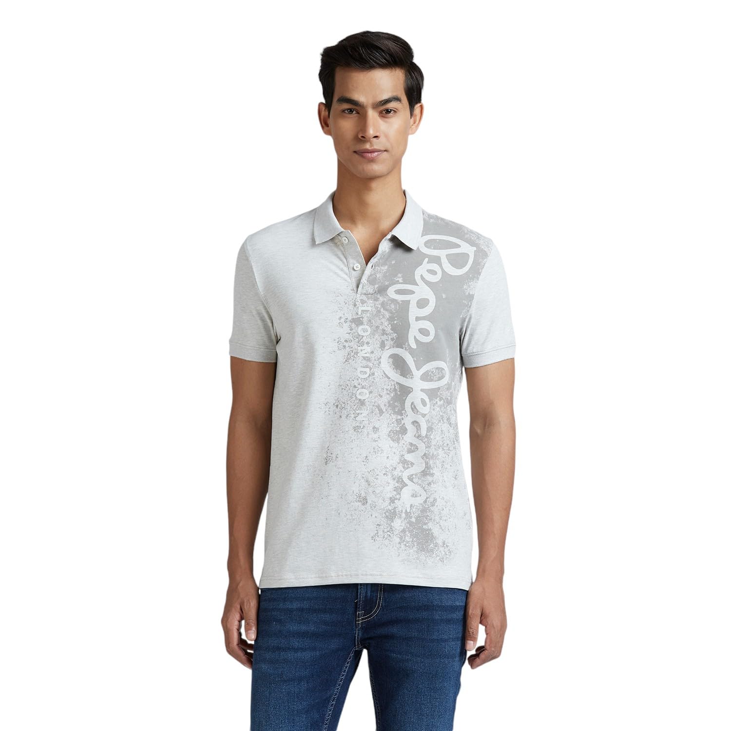 Pepe Jeans MenS Regular Fit T-Shirt (Pm542277_Ecru White_Oat Mel