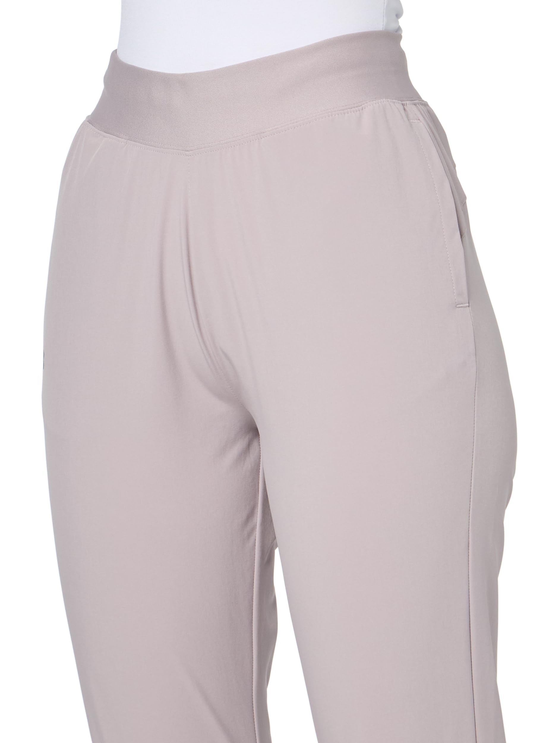 Under Armour Womens Armoursport Woven Pants, (009) Gray Dawn / / White, XX-Large Short