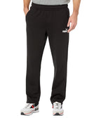 PUMA mens Essentials Fleece Sweatpants, Cotton Black, Small US