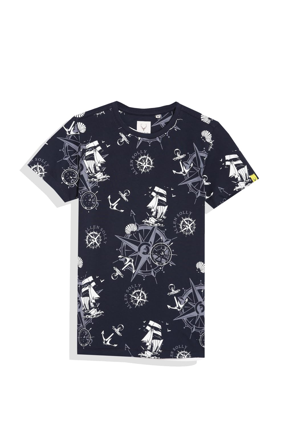 Allen Solly Boys Regular Fit Printed Casual Full Sleeve Crew Neck T-Shirt