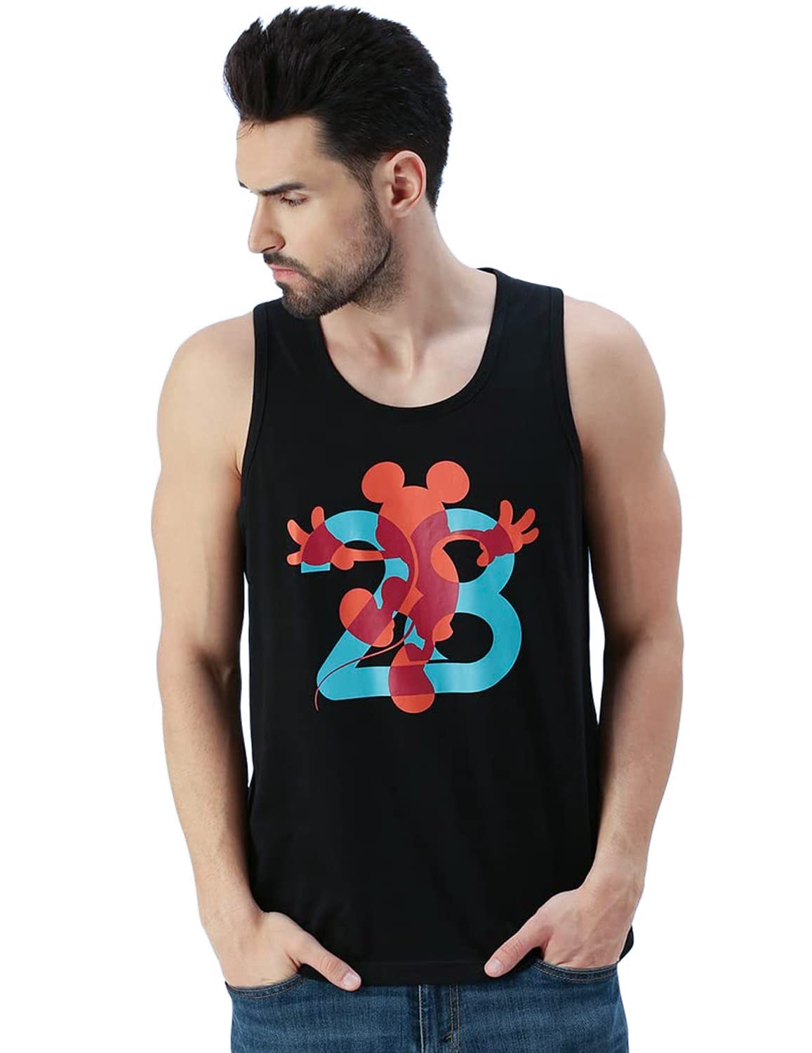 Veirdo Disney Original Disney I Feel Fit Mickey Mouse Donald Duck Collection in Printed Sleeveless T-Shirt's/Boys