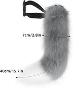 BANLAN Faux Fur Fox Costume Cat Tail Cosplay Halloween Christmas Party Costume One Size