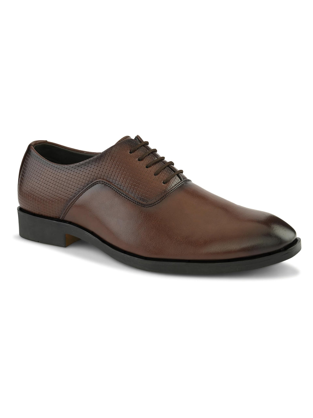 Stanphord Mens Oxford Formal Shoes | Round Toe LaceUp Shoes | Lightweight Breathable Comfortable Shoes for Office, Business TPS 6