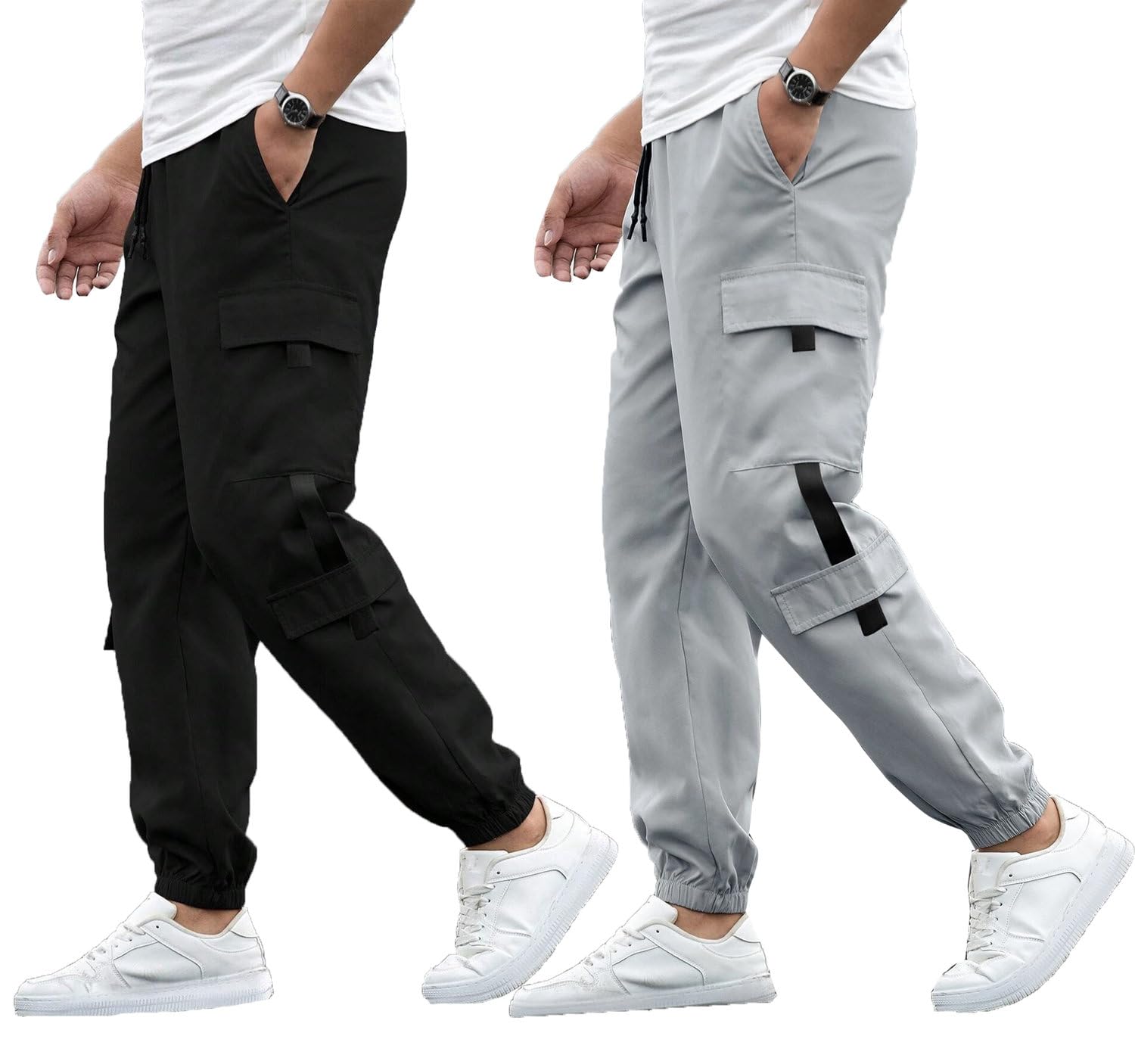 Lymio Track Pant For Men || Regular Fit || Track Pants || Full Elastic Jogger Track Pant || Available In Combo Pack Of 2 (Tp-06-