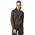 Enamor Athleisure A901 Relaxed Fit Bomber Standard Length Jacket For Women|Breathable Antimicrobial Quick Dry 4-Way Stretch Scub
