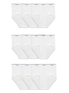 Fruit of the Loom mens Tag-free Cotton Briefs, 9 Pack - White, X-Large US