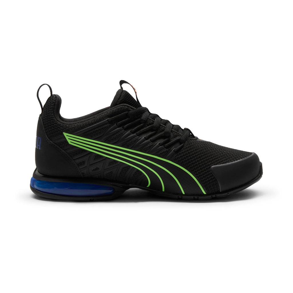 PUMA Voltaic EVO Sneaker, Black-Green Glare, 5.5 US Unisex Big Kid