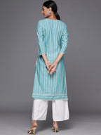 Libas Womens Cotton Yoke Design Straight Kurta