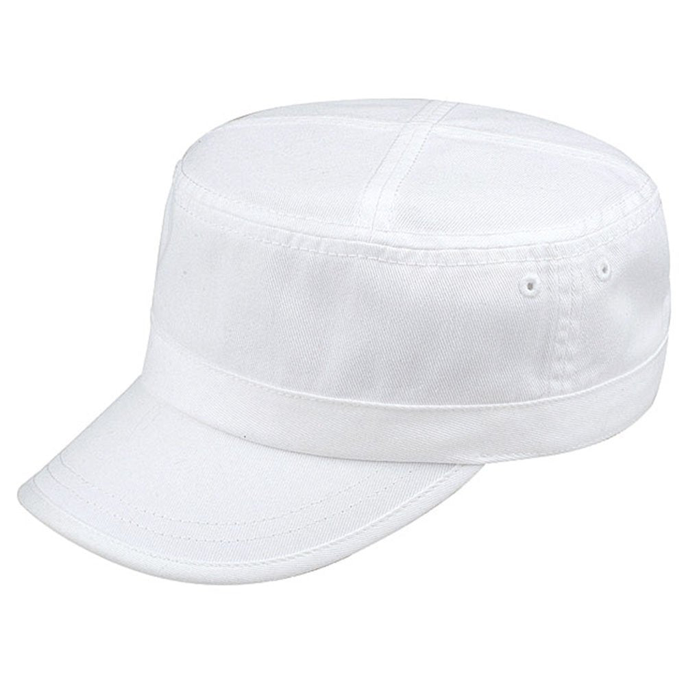 Mcap Cadet Washed Army Cap- White