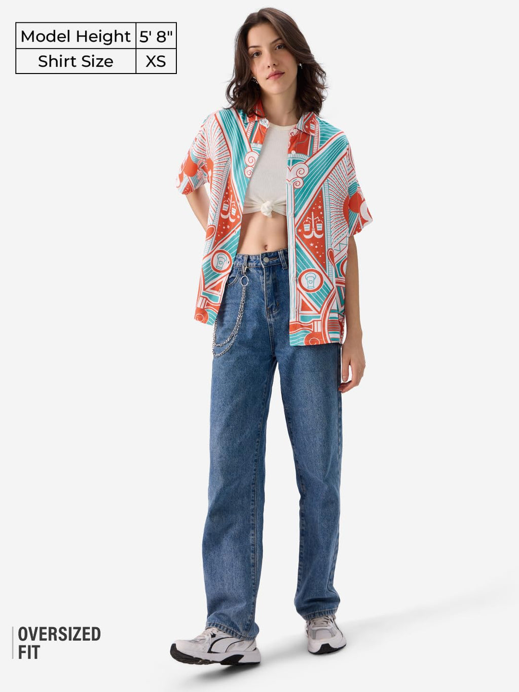 The Souled Store Official Mickey Mouse: Mickeyverse Women and Girls Short Sleeve Collared Neck Button Down Viscose Boyfriend Shi