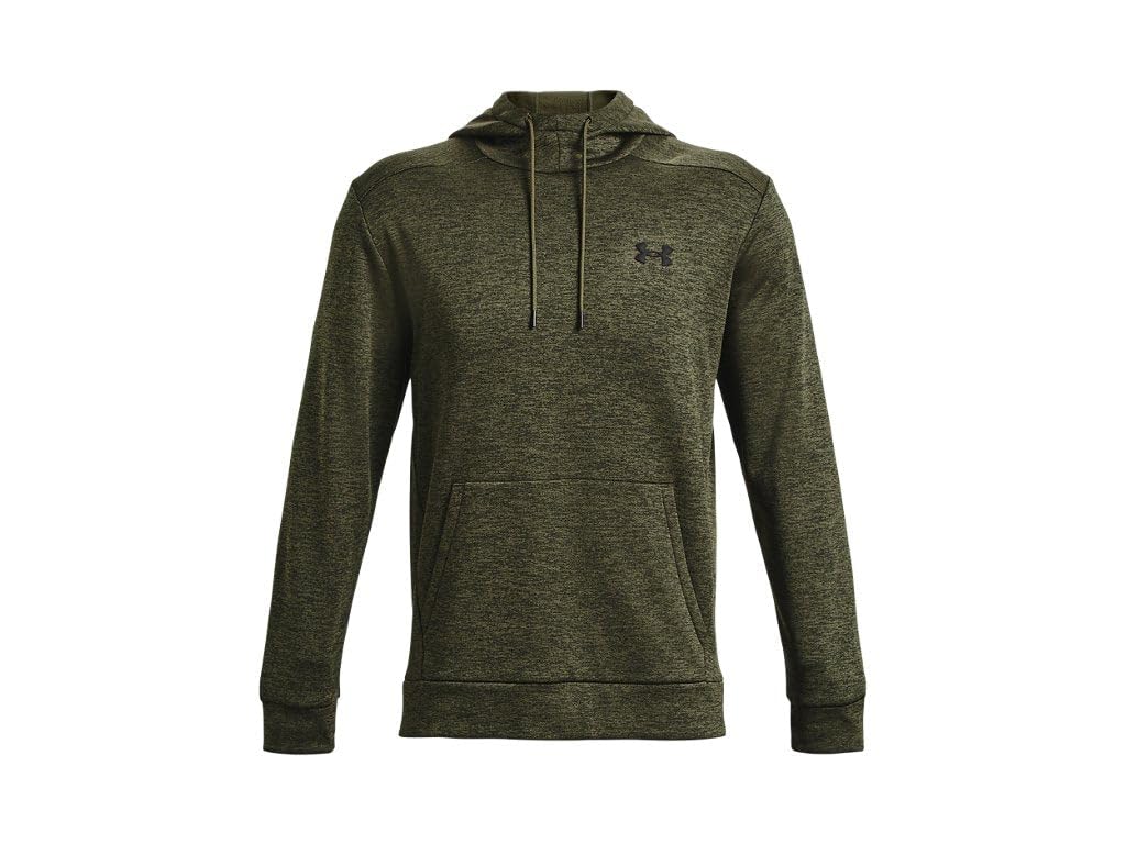 Under Armour Mens ArmourFleece Twist Hoodie, (390) Marine OD Green / / Black, Small