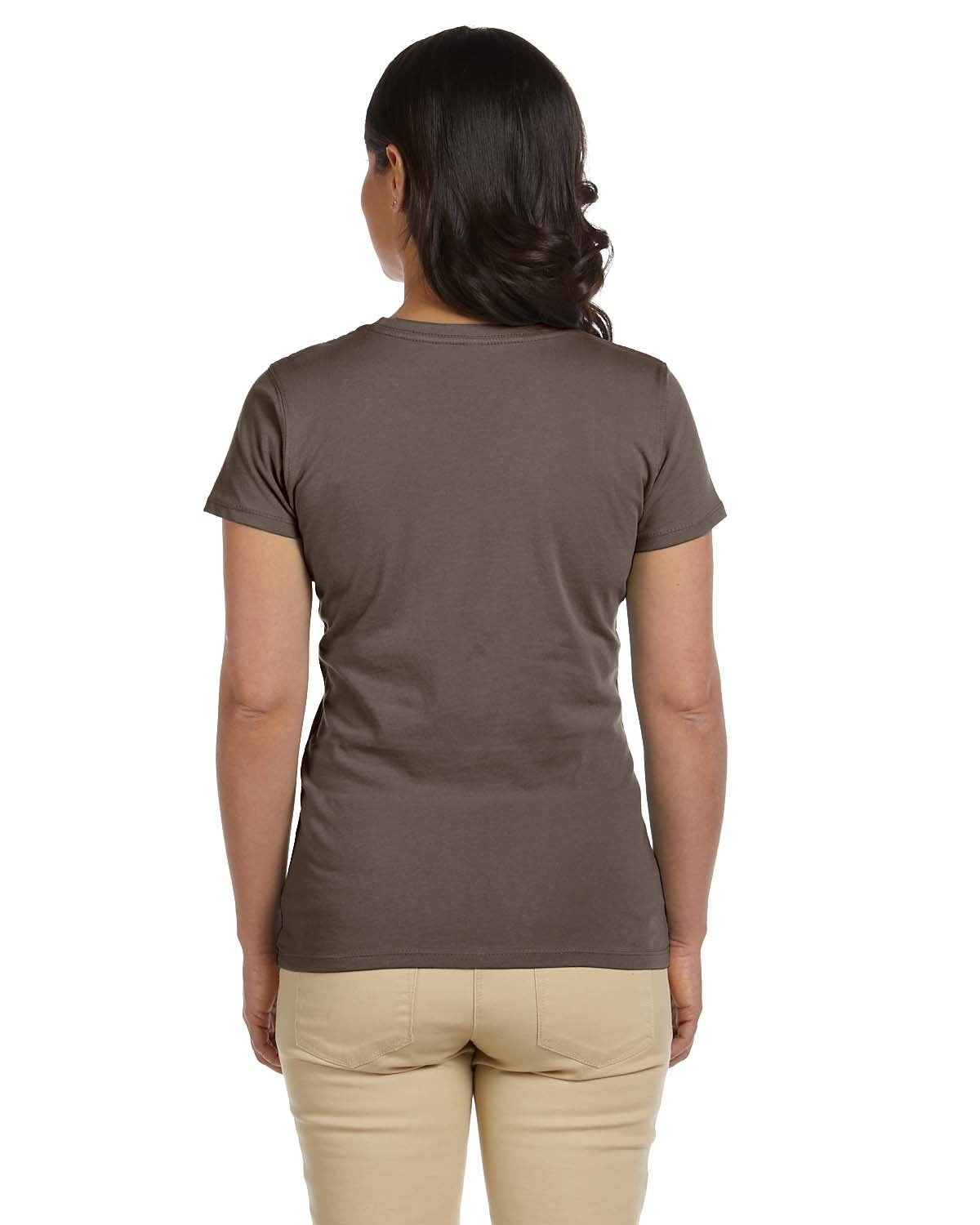 Ladies 44 oz 100% Organic cotton classic Short-Sleeve T-Shirt - BLAcK - S(D0102H7ZQWP)