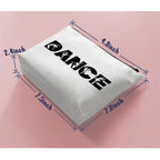 BiuNiuring Dance Teacher Appreciation Gifts, Dancer Cosmetic Bag Gifts, Dance Gifts for Women, Dance Moms Gift, Zipper Makeup Ba
