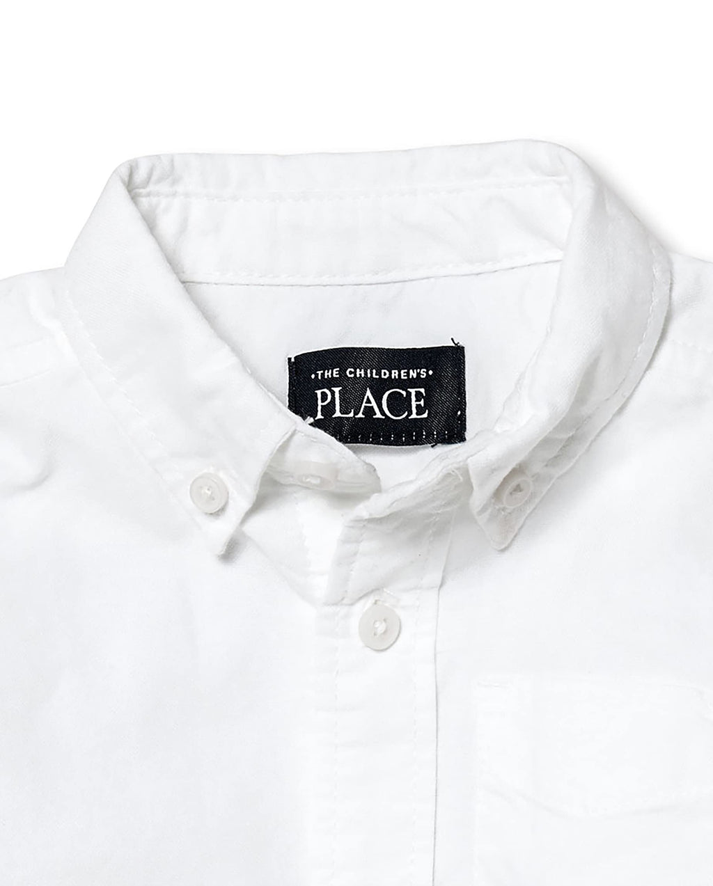The childrens Place Baby Boys and Toddler Boys Short Sleeve Oxford Button Down Shirt, White, 3T