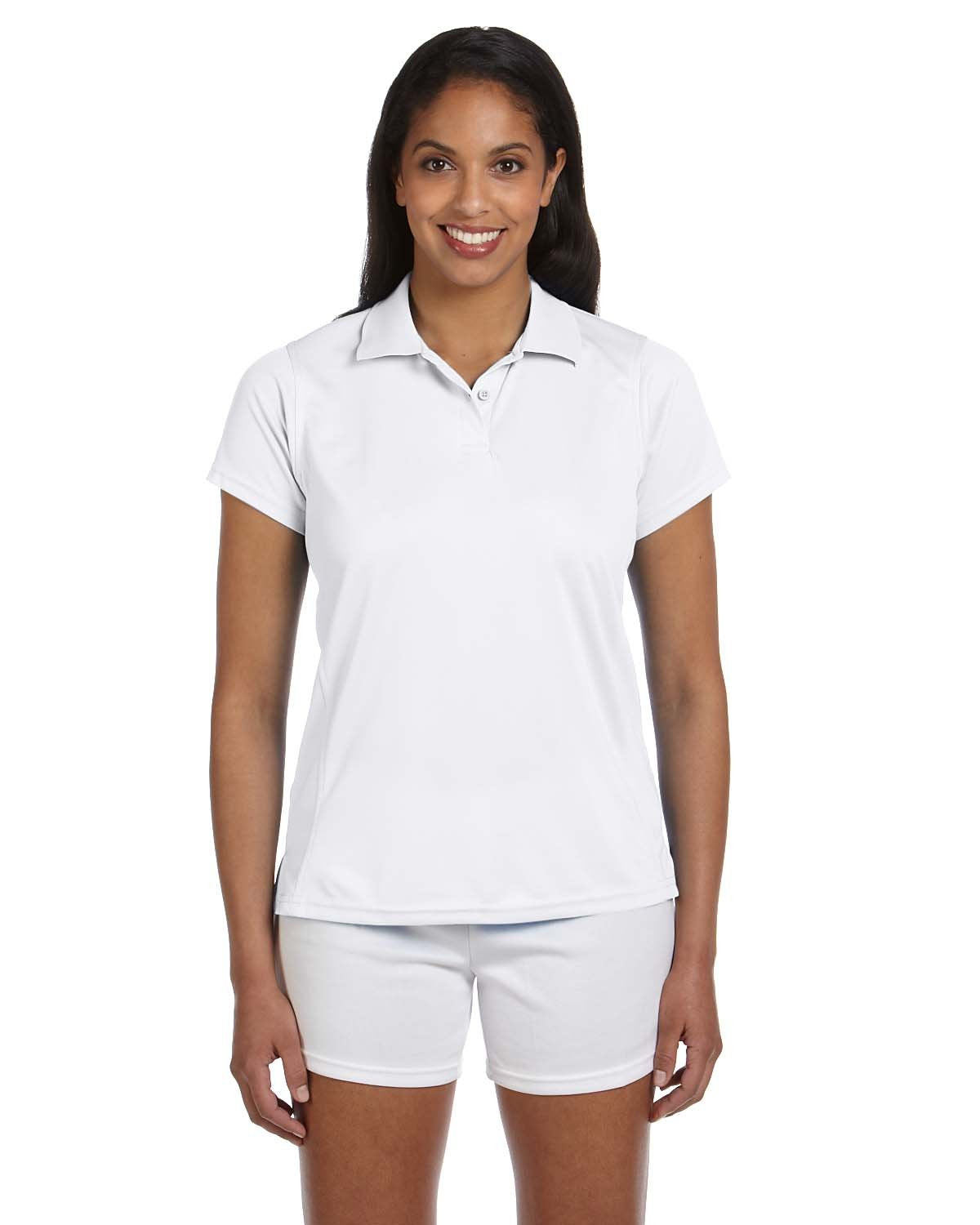 Ladies 4 oz Polytech Polo - WHITE - S(D0102H76NBJ)
