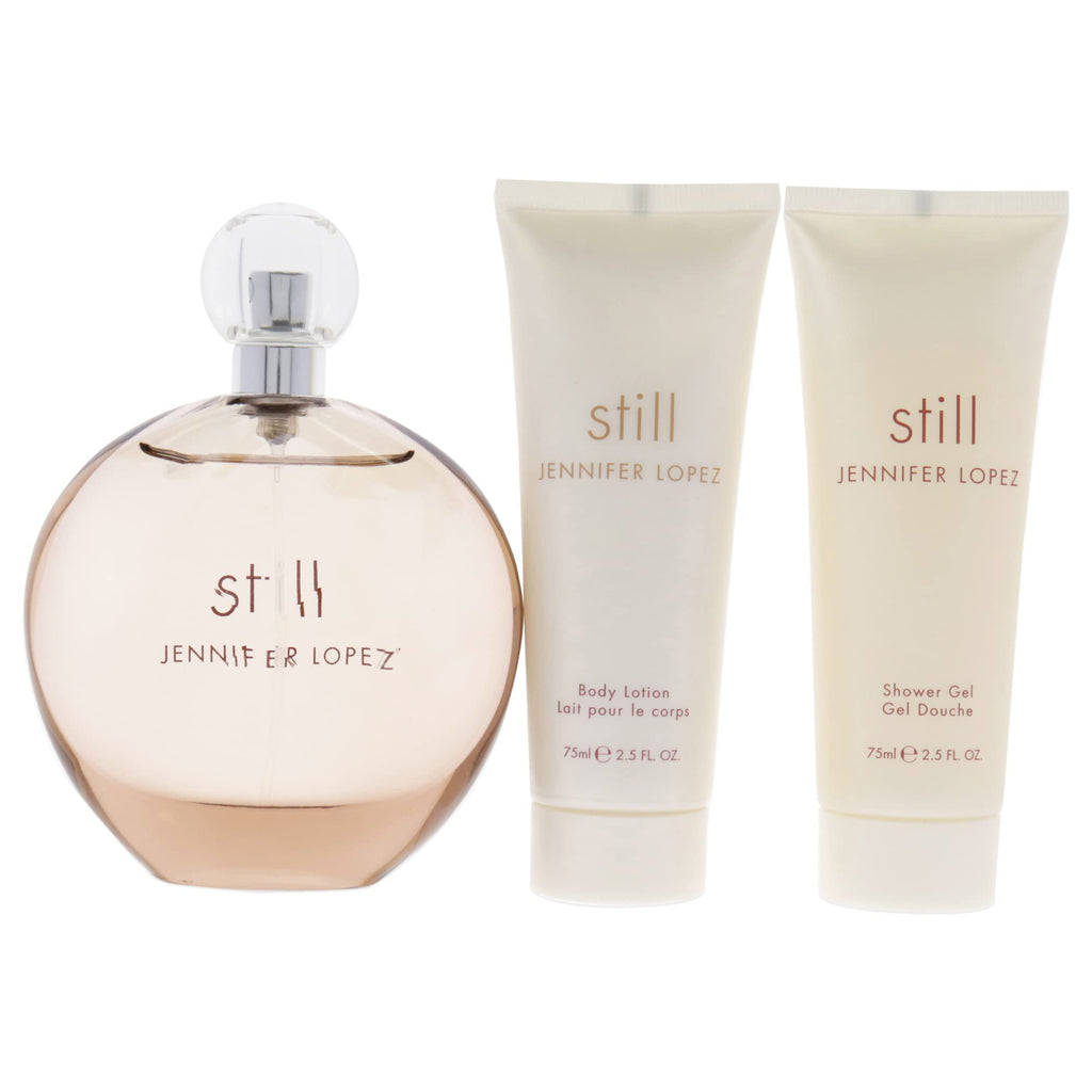 Still by Jennifer Lopez for Women - 3 Pc gift Set 34oz EDP Spray 25oz Body Lotion 25oz Shower gel(D0102HI6cSV)