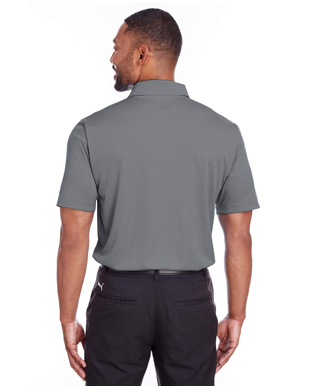 Mens Icon golf Polo - PUMA BLAcK - L(D0102H7DPX6)