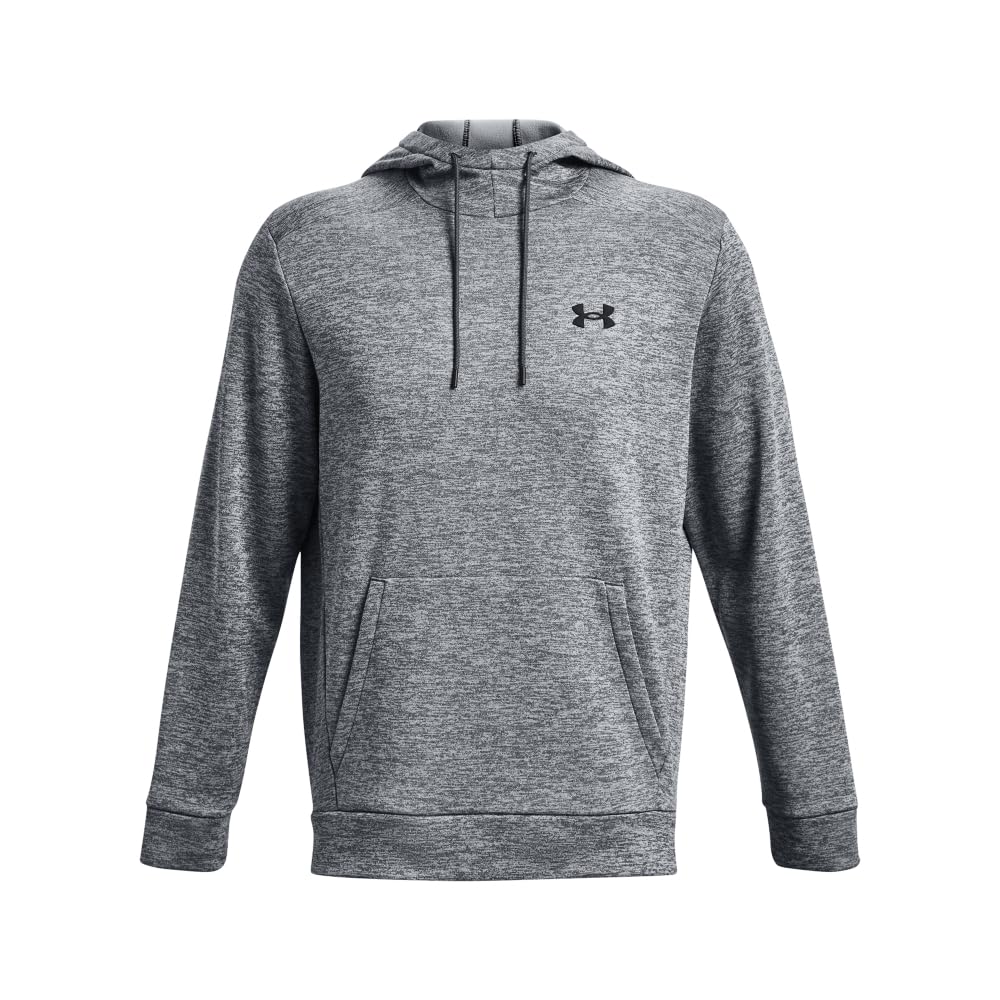 Under Armour Men's ArmourFleece Twist Hoodie, (012) Pitch Gray / / Black, Medium