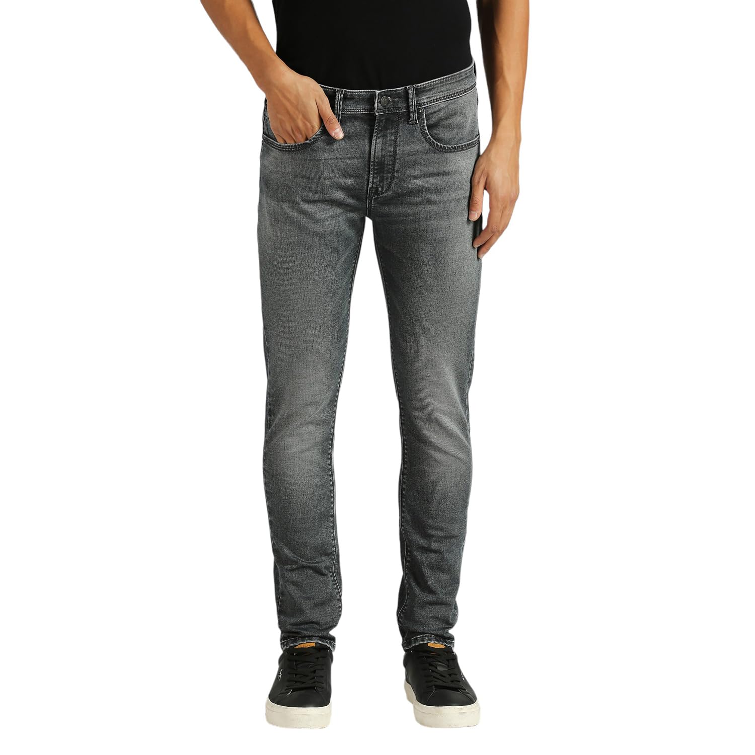 Chinox Grey Mid Rise Skinny Fit Gymindigo Jeans