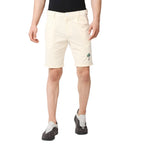 Thomas Scott Mens Checkered Slim Fit Seersucker Shorts Yellow