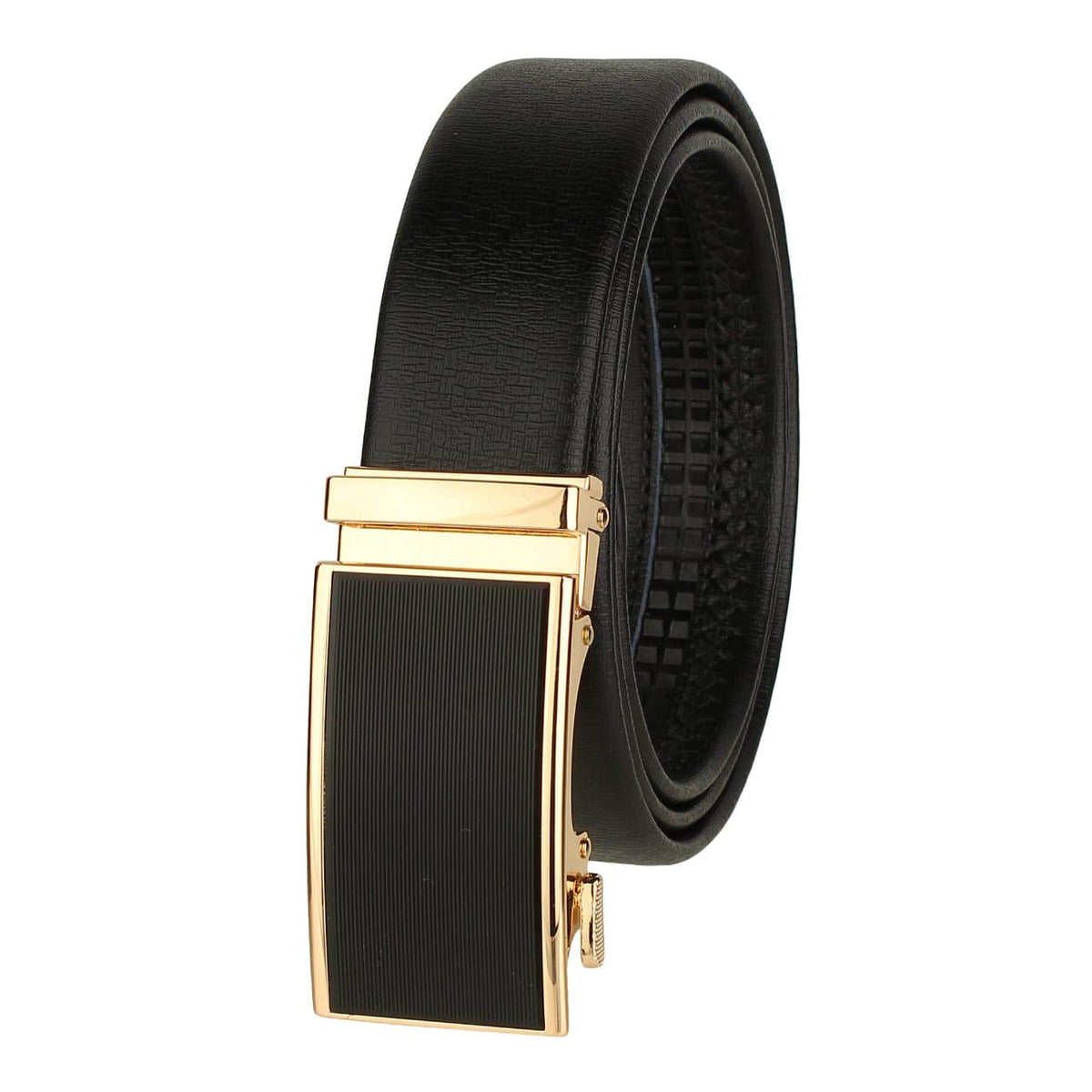 Zacharias MenS Faux Leather Belt With Autolock Buckle C13 (Black, 3Xl) (Pack Of 1) 3