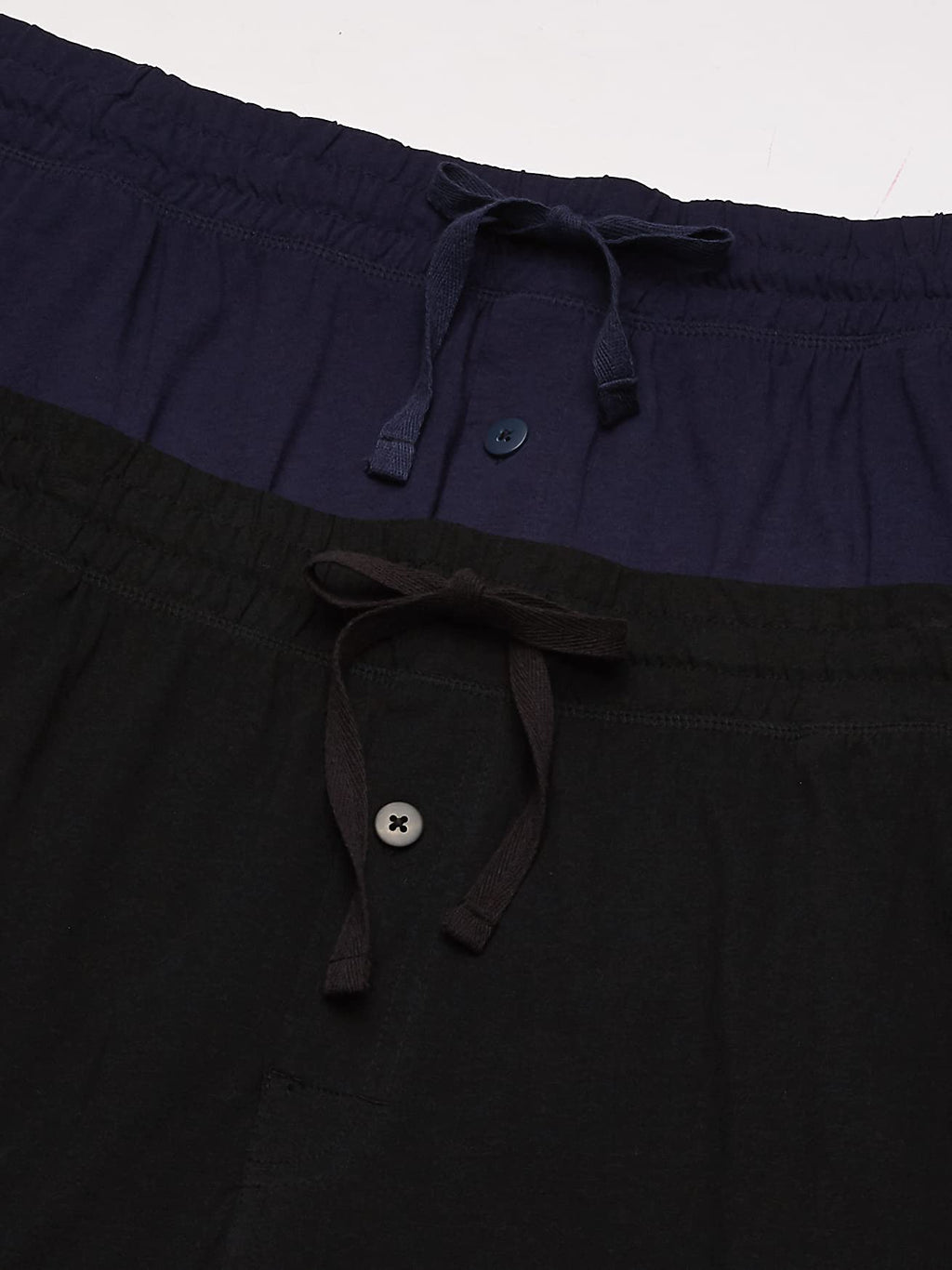 Fruit of the Loom Men's Jersey Knit Jogger Sleep Pant (1 and 2 Packs), Black/Navy, 3X Tall