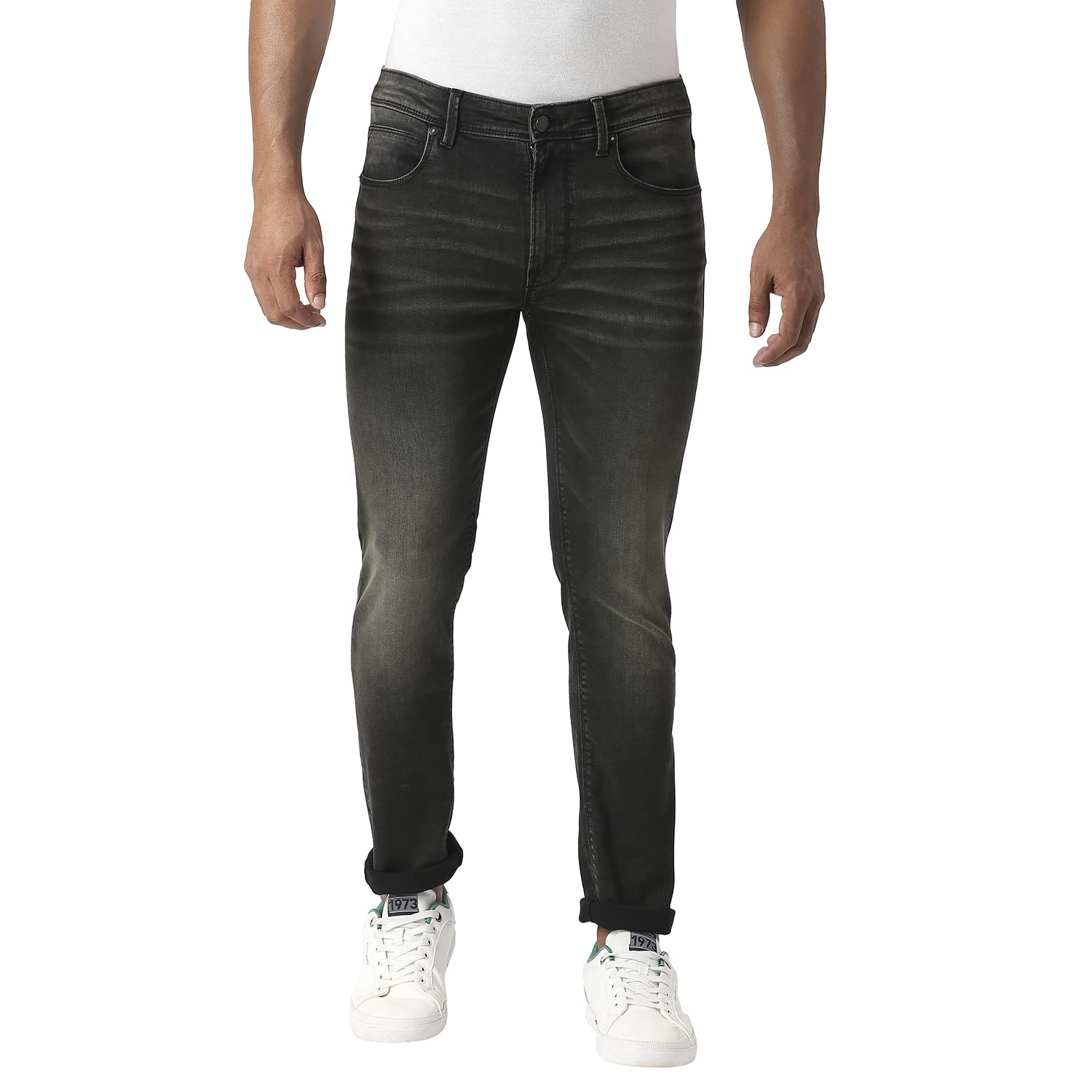 Pepe Jeans Tapered Vapour Tapered Fit Low Waist Jeans, Black Tint, 40