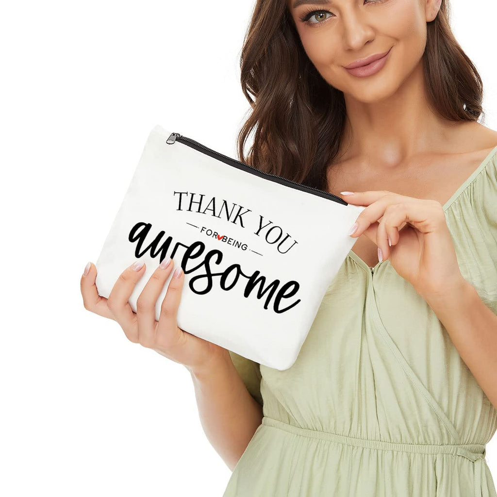 Inspirational Gifts for Women, Positive Inspirational Quotes Makeup Bag - Uplifting Encouragement Gifts for Women, Girls, Teens,