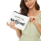 Inspirational Gifts for Women, Positive Inspirational Quotes Makeup Bag - Uplifting Encouragement Gifts for Women, Girls, Teens,