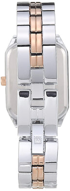 Anne Klein Women Japanese Quartz Dress Watch with Metal Strap, Silver, 14 (Model: AK/3775SVRT)